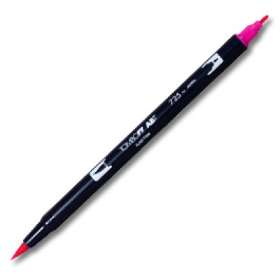 Tombow Dual Brush Pen Abt. 725 Rhodamine Red