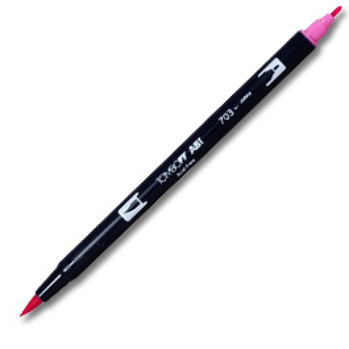 Tombow Dual Brush Pen Abt. 703 Pink Rose