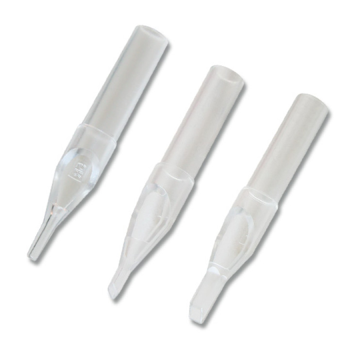 7 Needles Round Transparent Plastic Tips Box 50pcs.