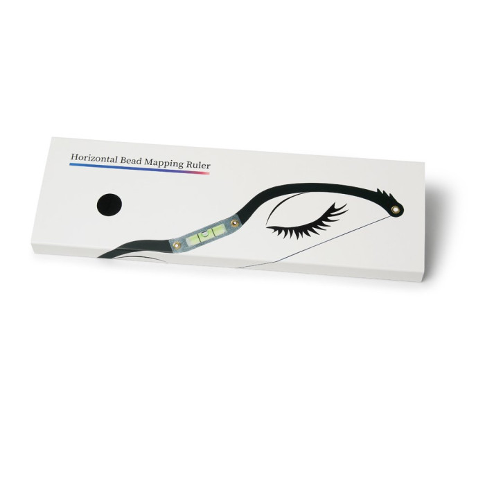 Eyebrow Mapping Tool With Bubble Leveler for Perfectly Shaped Brows 