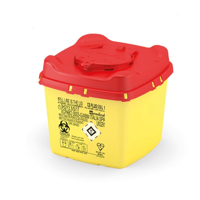 Sharps Container Medical Waste Collector 5L