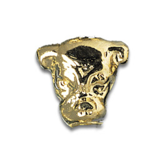 Tooth Jewellery Gold 3-D Bulldog