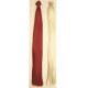 Straight Synthetic Hair with Weft Color Chestnut