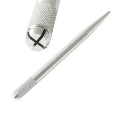 Microblading Pen Silver Aluminum   