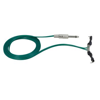 Silicone Clipcord Green 2.5m Phone Jack
