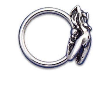 Vertical Charm Ring 1.6x12 Naked Woman