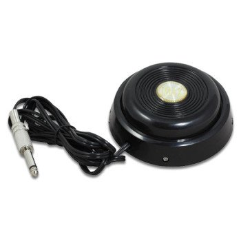 Round Black Footswitch with Phone Jack