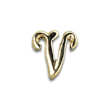 Tooth Jewellery Gold 3-D Lettering