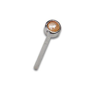 Straight Nostril 0.8x20mm Pearl