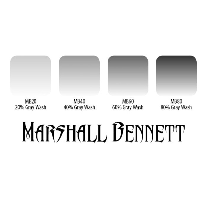 Eternal Marshall Bennett Gray Wash Set 4x30ml | REACH Compliant 