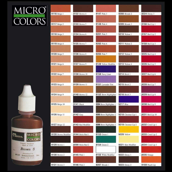 Micro Colors 12cc. not for tattooing