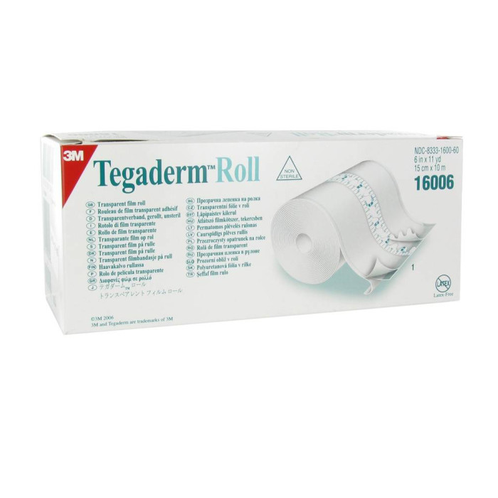 3M Tegaderm Roll 15cm x 10m Atmungsaktiver Schutzfilm 16006