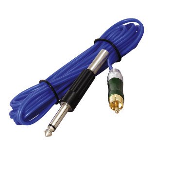 Blaues Silikon Kabel mit RCA Stecker