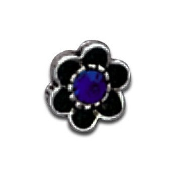 Ornament Blume Gewinde 1.6mm Capri Blau