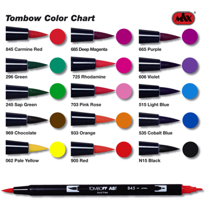 Tombow Kit - 15 Dual Brush Pens