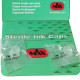 Sterile Flat Base Ink Caps Size 16mm 150pcs.