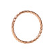 Roe Gold Continuous Rope Rings