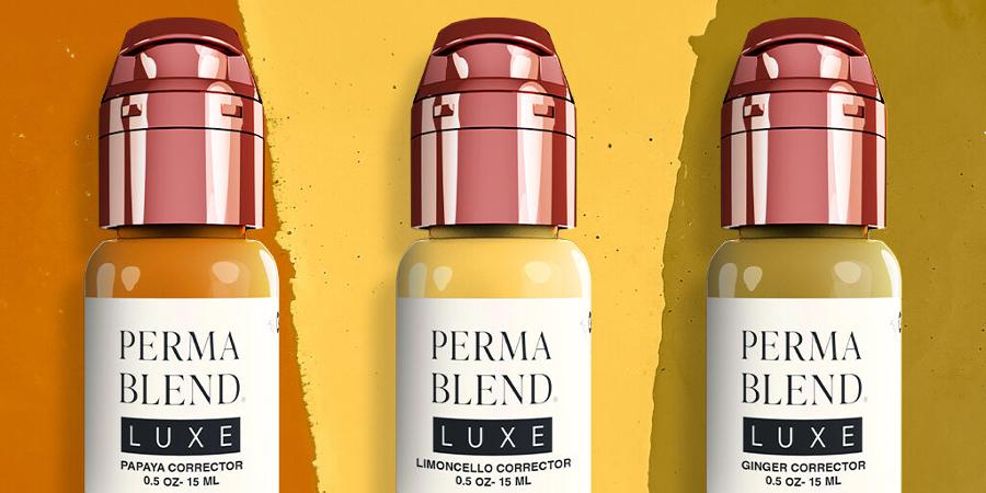 Rescue Mini Set by Perma Blend Luxe – Papaya Corrector, Limoncello Corrector, and Ginger Corrector Pigmenti per Correzione Trucco Permanente