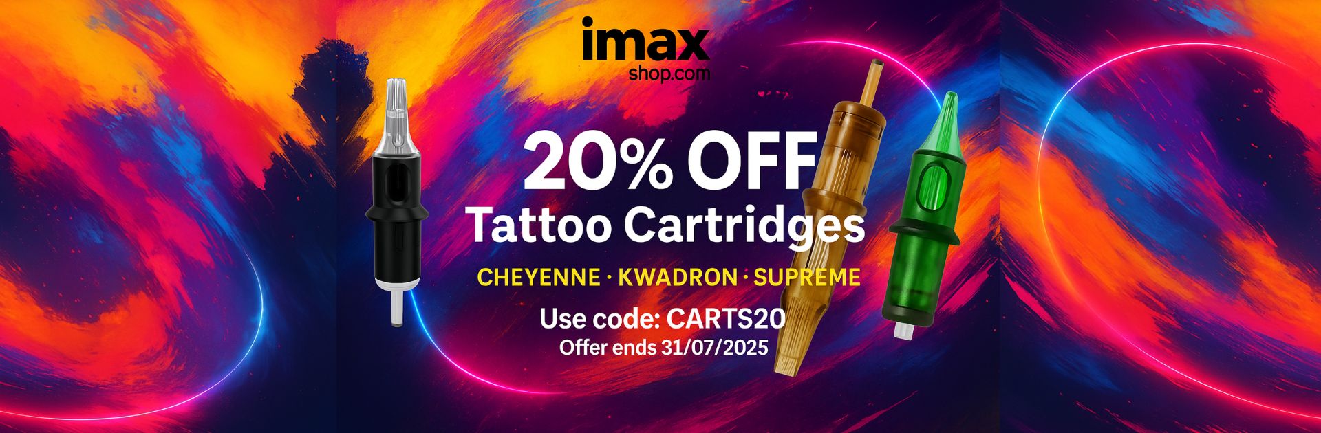 20% Off Tattoo Cartridges Imaxshop.com