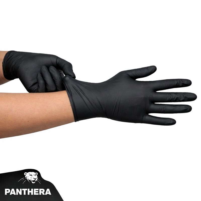 Panthera Gloves – Black Latex Gloves with Extra Grip for Tattooing
