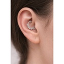 Decorative Beaded Clicker Ring (Steel)