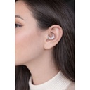 Decorative Clicker Ring with Marquise Zirconia Fan (Steel)