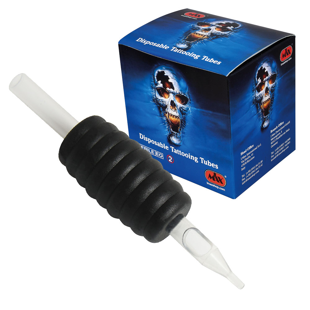 Tubes noirs stériles Rubber Grip Box 20pcs. (11 Round)