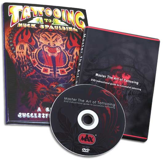 [11421] DVD Master The Art of Tattooing + Book A-Z (English)