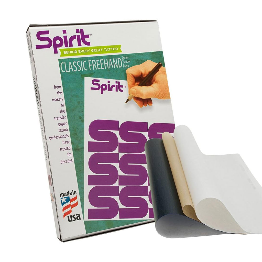 Spirit Classic Freehand | Papier pour Transfert de Tatouage à Main Libre (100 Sheets)