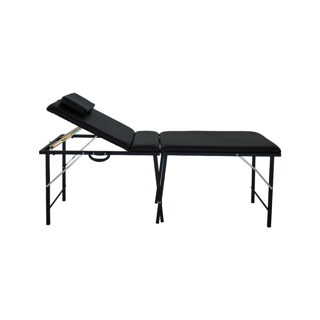 [15194] Cama plegable negra para tatuajes