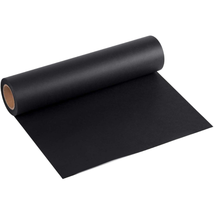 Disposable Bed Sheet Roll Polythene coated 60cm x 50m (Black)