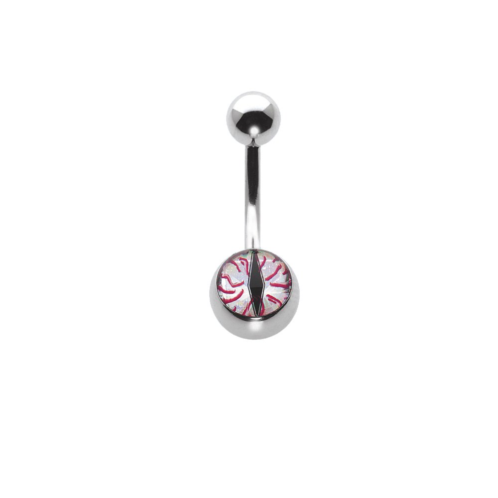 [IBJ144] Navel Banana 1.6x10mm Bloodshot Eye