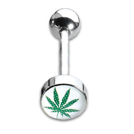 [IBP104] Tongue Studs 1.6x16mm Cannabis