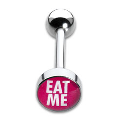 [IBP108] Tongue Studs 1.6x16mm Eat Me