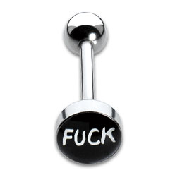 [IBP112] Tongue Studs 1.6x16mm Fuck