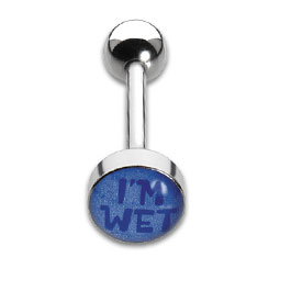 [IBP115] Tongue Studs 1.6x16mm I'm Wet