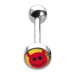 [IBP119] Tongue Studs 1.6x16mm Devil