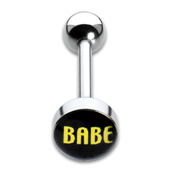 [IBP122] Tongue Studs 1.6x16mm Babe