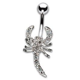 [TBJD262] Scorpion with Zircons 1.6x10mm Crystal