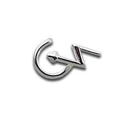[WNSB/LIGHTNING] Nostril Lightning Thickness 0.8mm bent