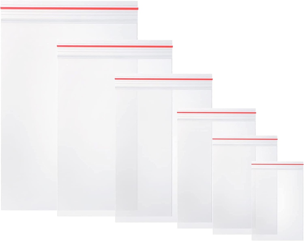 Sacs plastiques refermables Minigrip avec fermeture à glissière | 100 pièces (5x5cm)