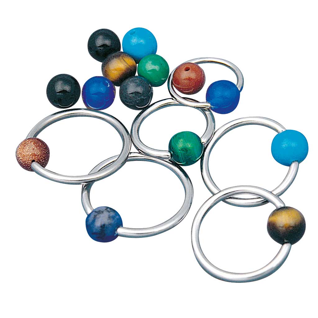 Gemas de clip para anillos Captive Bear Rings (Onyx)