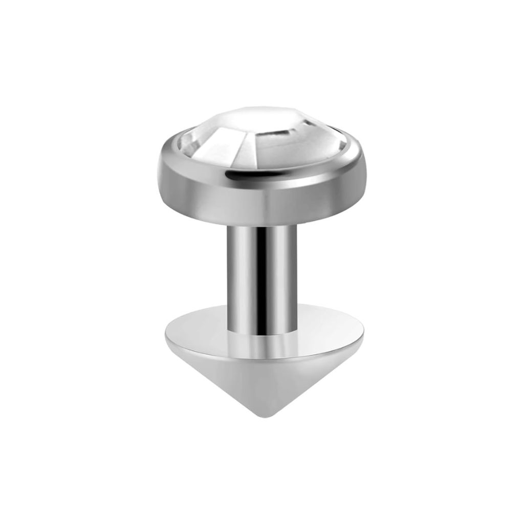 [TDP36/CRYSTAL] Jewelled Skin Divers | Micro Dermal (Titanium) (Crystal, 3 mm)