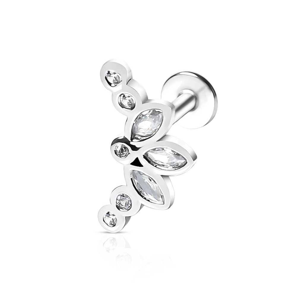 Dragonfly Helix & Tragus Piercing (Stahl) (6 mm)
