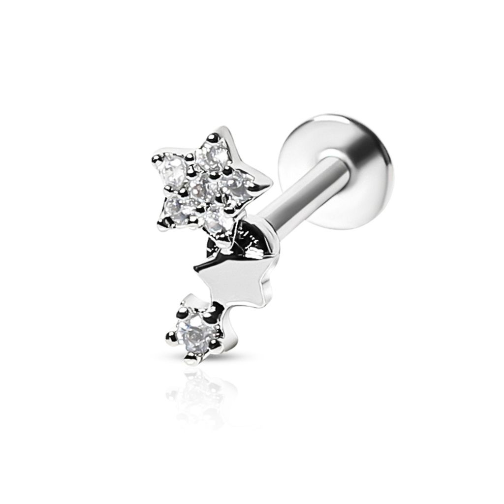 [IVTS137/703] Starlight Helix & Tragus Piercing (Steel) (6 mm)