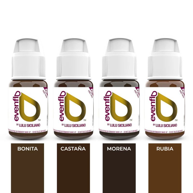 Perma Blend Evenflo PMU Ink - Blonde 2 Brunette Set 4x15ml