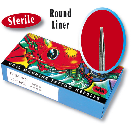 Koi Tätowiernadeln Steril 50er Box (Liner, 1 Liner Ø 0.30 LT)
