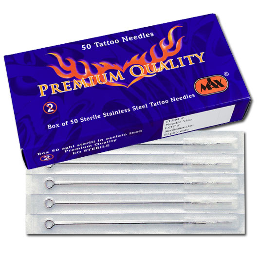 Premium Quality Tattoo Nadeln Steril 50er Box (Liner, 1 Liner Ø 0.30 LT)